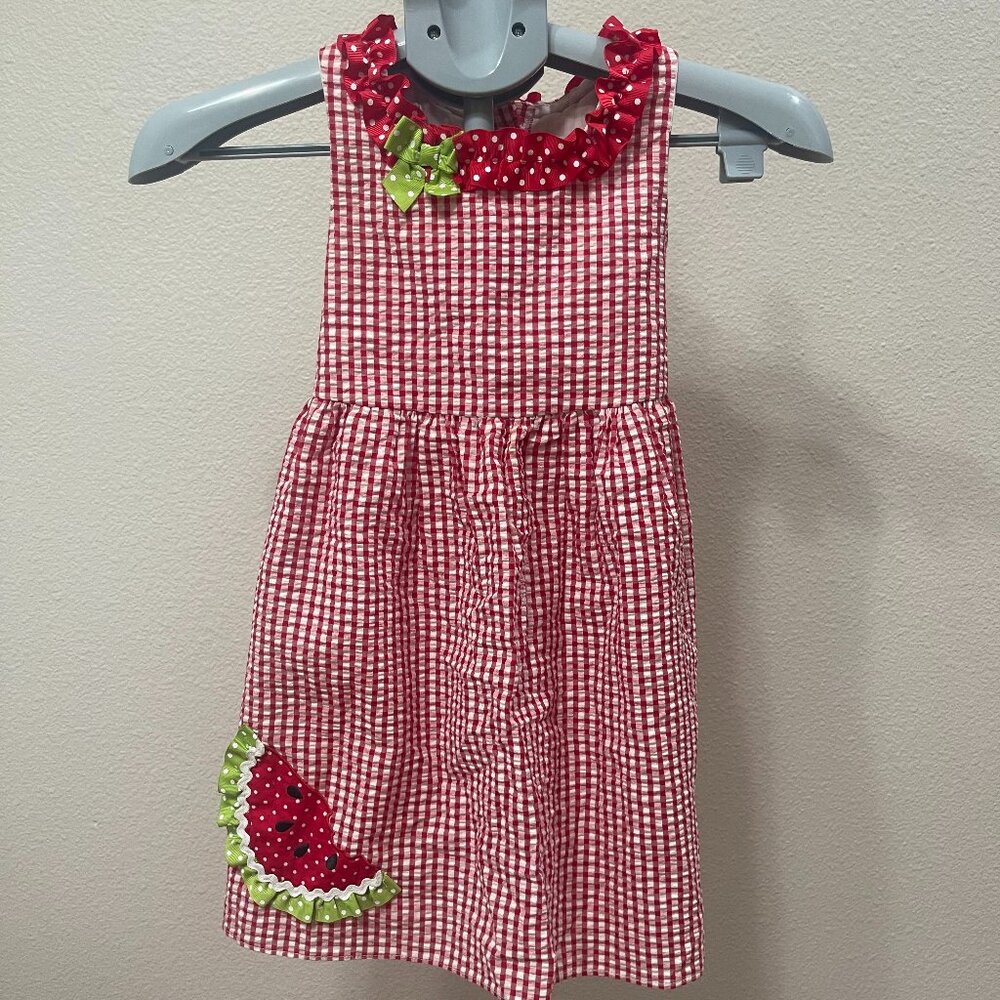Red and White Summer Dress Size 6